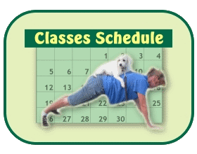 Dog exercise class schedule